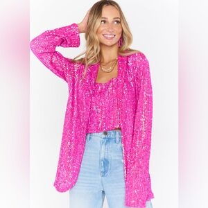 Pink Sequin Dance Blazer. 🪩 Show Me Your MyMu NEW WITH TAGS